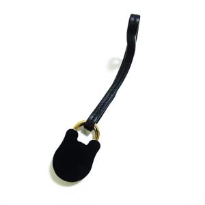 LOEWE チャーム カデナ 南京錠 ストラップ ネイビー ゴールド