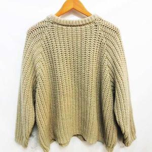 Ka na ta 15 years knit ニット セーブル カシミヤ混 ローゲージ ベージュ 