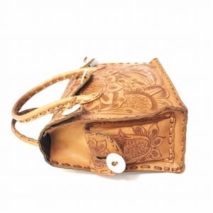 CARVING TRIBES カービング ハンドバッグ トートバッグ レザー キャメル 茶
