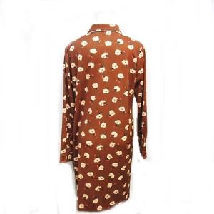 GRACE CONTINENTAL ワンピース コンパクトプリント フラワー柄 ラウンドカラー 長袖