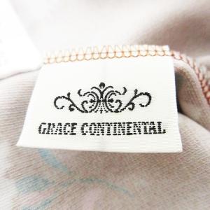 GRACE CONTINENTAL ワンピース コンパクトプリント フラワー柄 ラウンドカラー 長袖