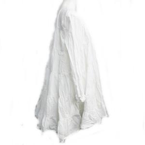 Merlette トュモローランド 18SS シャツチュニック 長袖 ティアード ギャザー加工 ホワイト