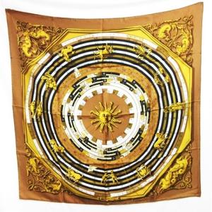 カレ90 DIES ET HORE ホロスコープ 占星術 星座 大判 スカーフ