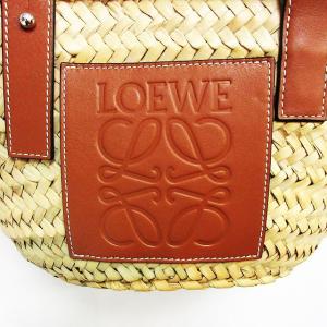 LOEWE 327.02.S93 バスケットバッグ スモール アナグラム タン