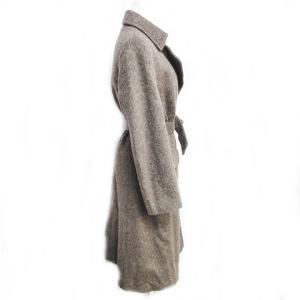 Brooks Brothers モヘア モヘヤ ベルテッドコート ガウンコート ジャケット 無地 ロング丈 ウール混 ウエストベルト