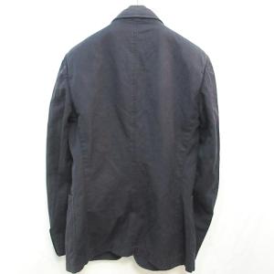 GUCCI テーラードジャケット コットン リネン混 ２B 50R ブラック 
