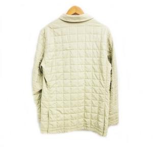 Loro Piana キルティングジャケット 裏地カシミヤ レザー切替 S ベージュ