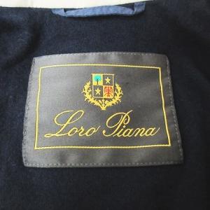 Loro Piana キルティングジャケット 裏地カシミヤ レザー切替 S ベージュ