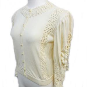 CHANEL カーディガン 06P P28553K00100 AN943 アイボリー 36