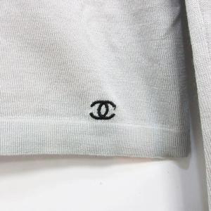 CHANEL 02A P19836V01169 AI954 カシミヤ混  ニット ココマーク ハイゲージ グレー