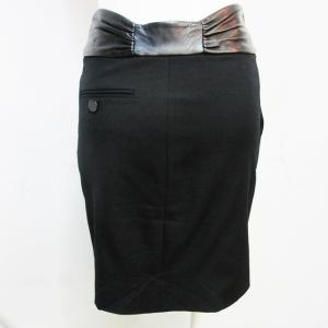 SAINT LAURENT PARIS 国内正規品 328835 Y039A 2013年製 エディ期 タイトミニスカート レザー切替