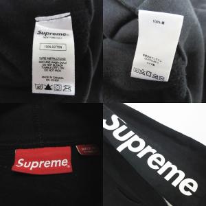 Supreme 17SS Sleeve Patch Hooded Sweatshirt M 黒