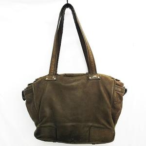 LOEWE 350707 アナグラム 2way ハンドバッグ トートバッグ ショルダーバッグ ロゴ ベージュ