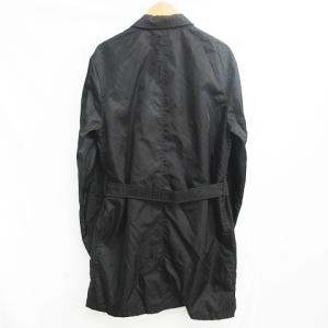 PRADA C-TK8925 ヴィンテージ ベルテッドステンカラーコート ナイロンジャケット