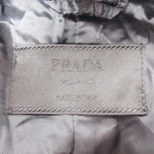 PRADA C-TK8925 ヴィンテージ ベルテッドステンカラーコート ナイロンジャケット