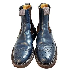 Tricker's SILVIA L2754 カントリーブーツ サイドゴア ウイングチップ  5 1/2