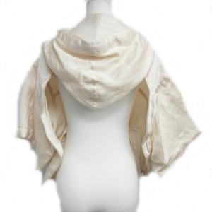 sacai 2014年製 シルク ショートブルゾン ジャケット フーディー 羽織り アシンメトリー