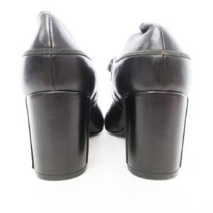 CHANEL パンプス ハイヒール シューズ レザーエナメル ココマーク  ブラック