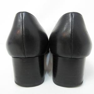 Salvatore Ferragamo ヴァラ パンプス レザー 7C ブラック