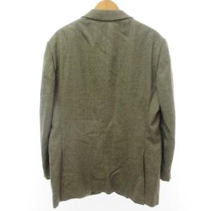 Ermenegildo Zegna テーラードジャケット ブレザー シングル 3B サイドベンツ 開き見せ 総裏地 カシミヤ混 ウール