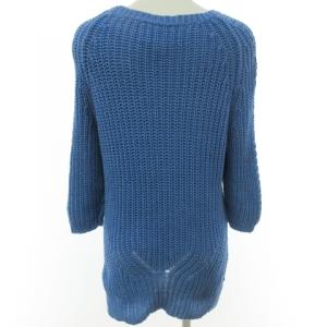 Ron Herman DEMYLEE ニット セーター コットン 編込み カットソー 長袖 ブルー
