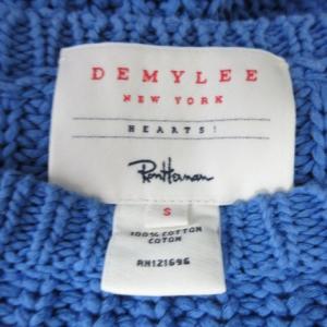 Ron Herman DEMYLEE ニット セーター コットン 編込み カットソー 長袖 ブルー