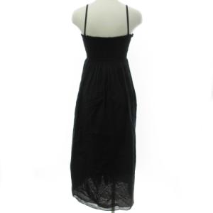 UNITED ARROWS 近年モデル キャミソール ワンピース キャミワンピ ロング丈 ブラック F