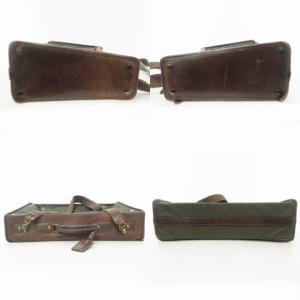 Felisi ショルダーバッグ ナイロン レザー カーキ ブラウン