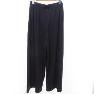 EPOCA ワイドパンツ イージーパンツ コットン ウエストゴム ストレッチ パープル 40