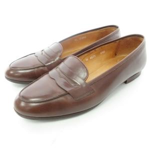 コインローファー ペニーローファー レザー シューズ ブラウン 6.5B