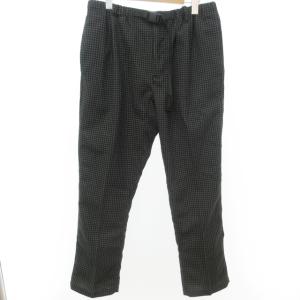 近年モデル クライミンパンツ ナローパンツ GMP-19F1138 格子柄 グレー 黒