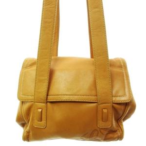 ヴィンテージ ショルダーバッグ アナグラム 型押し ブラウン