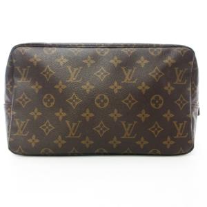 LOUIS VUITTON ヴィンテージ M47522 トゥルース・トワレット28 ポーチ モノグラム 茶