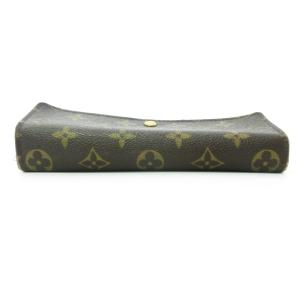 LOUIS VUITTON M61726 MB1015 ポシェット ポルトモネ クレディ モノグラム 長財布 フラップ ブラウン