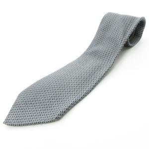 ネクタイ 総柄 フランス製 シルク ビジネス グレー