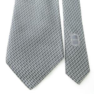 Christian Dior ネクタイ 総柄 フランス製 シルク ビジネス グレー