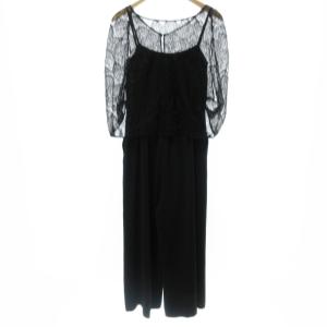 Diagram GRACE CONTINENTAL 美品 近年モデル オールインワン レース ワンピース サロペット 黒 ブラック 36 S 0828 IBO26