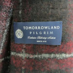 TOMORROWLAND 20AW PILGRIM テーラード ジャケット ブレザー ウール混 チェック レッド ブラック S