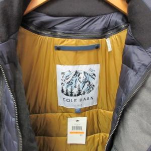 COLE HAAN タグ付 ダウンコート ダウンジャケット ロング 2WAY スタンドカラー ネイビー S