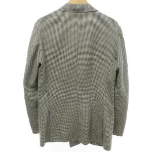 TOMORROWLAND テーラードジャケット ダブルブレスト 3B サイドベンツ ギンガムチェック柄 ブラック ホワイト