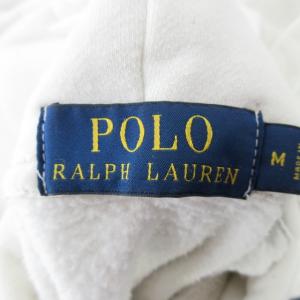POLO RALPH LAUREN プルオーバー フーディー スウェット POLO BEAR プリント ホワイト M