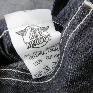 THE REAL McCOY'S デニムパンツ ジーンズ FATIGUE TROUSERS ボタンフライ インディゴブルー