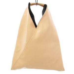 Martin Margiela 6 MM6 Triangle Tote Bag トートバッグ レザー ピンクベージュ