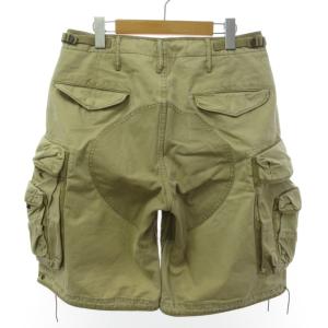 RRL ミリタリー カーゴショーツ ハーフパンツ コットン キャンバス ベージュ系 29 0907