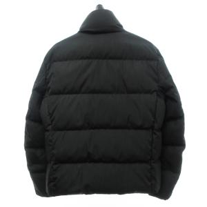 ARMANI COLLEZIONI ダウンジャケット フェイクレイヤード スタンドカラー 千鳥格子 50 ブラック