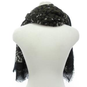 MARC by MARC JACOBS 大判ストール スカーフ レオパード柄 ロゴ マルチカラー