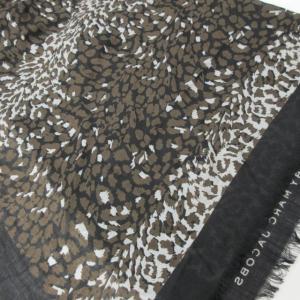 MARC by MARC JACOBS 大判ストール スカーフ レオパード柄 ロゴ マルチカラー