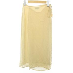 トムフォード期 ヴィンテージ シルク混 ラップスカート ベージュ 40