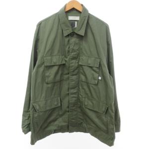 FACETASM RIB M-65 ミリタリージャケット フィールドコート シグネチャー ライン柄 カーキ系 3 S CHG-JK-M01