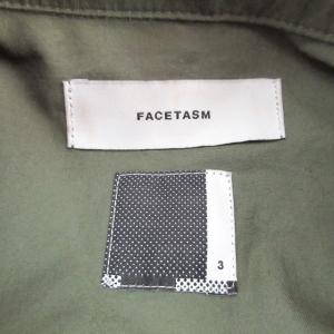 FACETASM RIB M-65 ミリタリージャケット フィールドコート シグネチャー ライン柄 カーキ系 3 S CHG-JK-M01